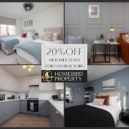 Hébergement de vacances Luxuriou 5 Bedroom House By Homebird Management Short Lets & Serviced With Private Parking & Free Wifi