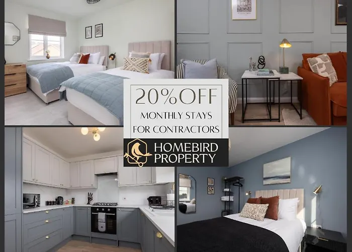 Holiday home Luxuriou 5 Bedroom House By Homebird Management Short Lets & Serviced With Private Parking & Free Wifi